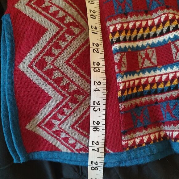 Vtg Catalina Jacquard Southwest Aztec Pullover Tunic Sleeveless Small Wool *Read - Picture 6 of 8